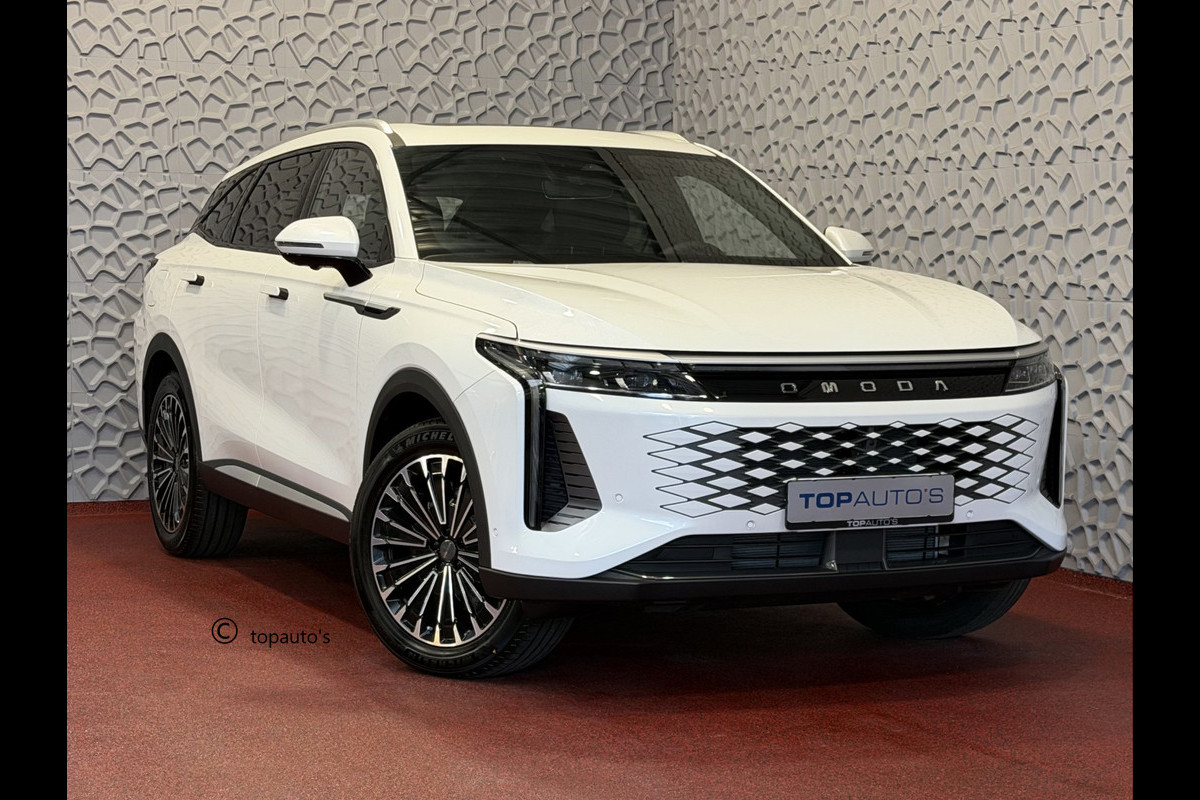 Omoda 9 OMODA 9 PREMIUM AWD 538 PK | Stary White | FABRIEKSGARANTIE PHEV SUV | 145 KM ELEKTRISCH | ONGEBRUIKTE NIEUWE AUTO 4WD 4X4