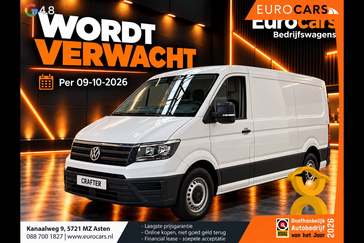 Volkswagen Crafter 30 2.0 TDI L3H2 Camera Parkeersensore Trekhaak Carplay Cruise Control