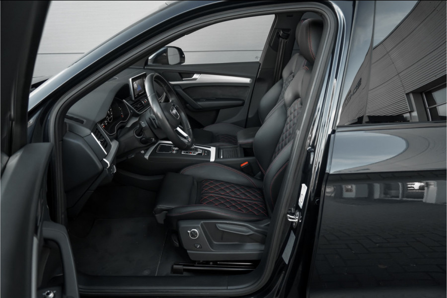Audi Q5 55 TFSI e Quattro Competition S Pano Leder Luchtv ACC Zwart Optiek Massage Trekhaak