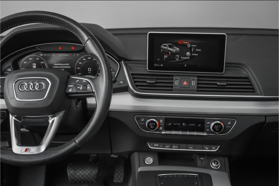 Audi Q5 55 TFSI e Quattro Competition S Pano Leder Luchtv ACC Zwart Optiek Massage Trekhaak