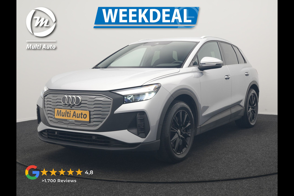 Audi Q4 e-tron 40 Advanced edition 77 kWh 204pk Dealer O.H | Trekhaak Af Fabriek | Adaptive Cruise | Camera | Sportstoelen | Stuur Verwarmd | Navigatie | DAB | Virtual Cockpit | 19"L.M |