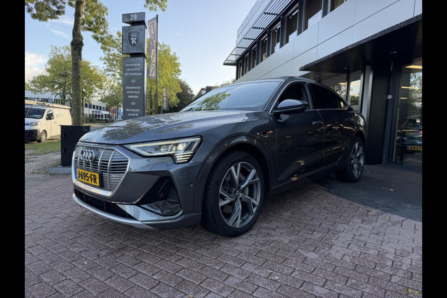 Audi e-tron Sportback 50 quattro S edition 71 kWh S-line Pano Trekhaak Matrx LED DAB Camera LM "21 SOH 87