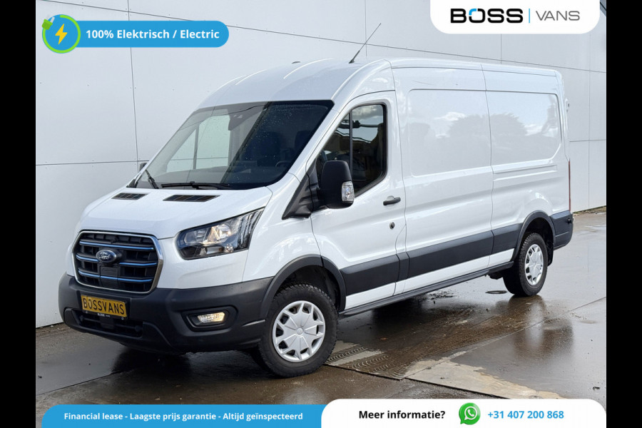 Ford E-Transit 68kWh 184PK L3H2 317km WLTP BEV Snelladen 360° Camera Cruise control Climate control Carplay Navigatie Parkeersensoren