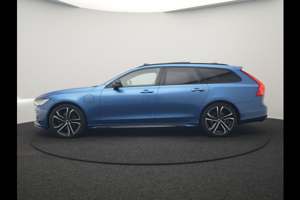 Volvo V90 T8 AWD Twin Engine R-Design Polestar Engineerd PHEV 407pk Dealer O.H. | Trekhaak Af Fabriek | Four C Luchtvering | Panodak | Head Up | Adaptive Cruise | Bowers & Wilkins | 360 Camera | Alcantara Sportstoelen Memory & Verwarmd | Stuur Verwarmd | Apple Carplay |  20"L.M | Plug In Hybrid |