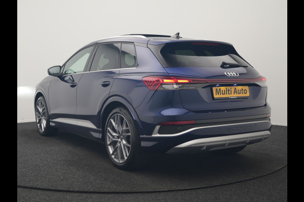 Audi Q4 e-tron 35 2x S Line 55 kWh 170pk | Panodak | Adaptive Cruise | Lederen Sportstoelen & Stuur Verwarmd | Camera | Keyless | 21"L.M | Navigatie | DAB |
