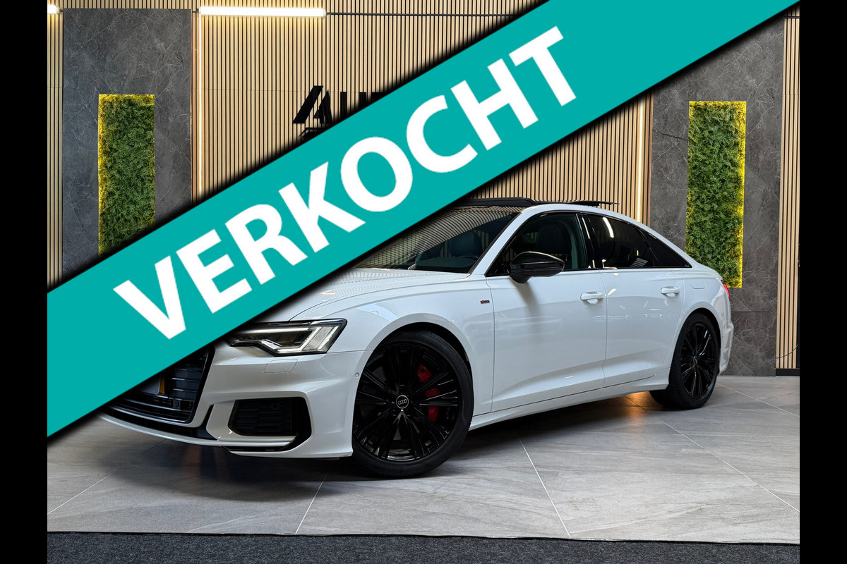 Audi A6 Limousine 55 TFSI e quattro 3X S-LINE|PANO|MATRIX LED|MEMORY|KEYLESS|CARPLAY|SFEERVERLICHTING|NIGHTPAKKET|DEALER ONDERHOUD