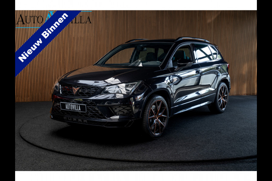 CUPRA Ateca 2.0 TSI 4DRIVE Panodak Virtual 360° Camera Leder/ Alcantara bekleding Navi ACC Climate C. Elektr. bedienbare achterklep PDC LM velgen Beats Audio systeem Elektr. bedienb. trekhaak