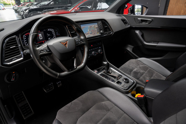 CUPRA Ateca 2.0 TSI 4DRIVE Panodak Virtual 360° Camera Leder/ Alcantara bekleding Navi ACC Climate C. Elektr. bedienbare achterklep PDC LM velgen Beats Audio systeem Elektr. bedienb. trekhaak