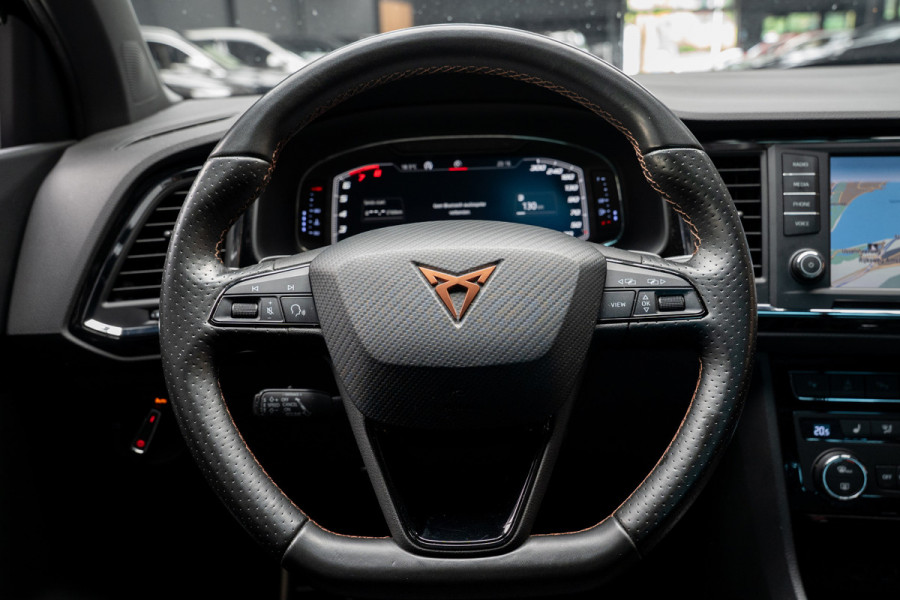 CUPRA Ateca 2.0 TSI 4DRIVE Panodak Virtual 360° Camera Leder/ Alcantara bekleding Navi ACC Climate C. Elektr. bedienbare achterklep PDC LM velgen Beats Audio systeem Elektr. bedienb. trekhaak
