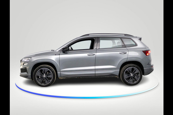 Škoda Karoq 1.5 TSI ACT Sportline Business 150 pk Automaat (DSG) | Verlengde garantie | Navigatie via App | Parkeersensoren | Achteruitrijcamera | Adaptieve cruise control | Stoelverwarming v/a | Verwarmde voorruit |