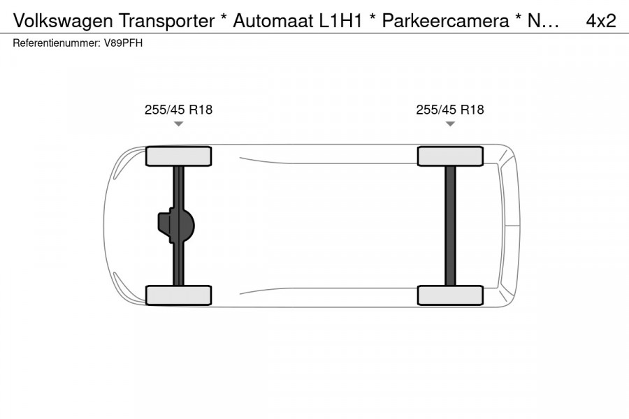 Volkswagen Transporter * Automaat L1H1 * Parkeercamera * Navigatiesysteem * Cruise Control * LM Velgen *