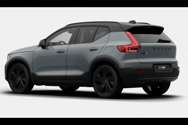 Volvo EX40 Single Motor Extended Range Plus Black Ed. 82 kWh Harman Kardon audio/ Adaptive cruise control/ Pilot assist/ Google Services/ Elektrisch verstelbare stoelen met geheugen/ Stuurverwarming/ Stoelverwarming voor en achter/ 20" Lichtmetalen velgen