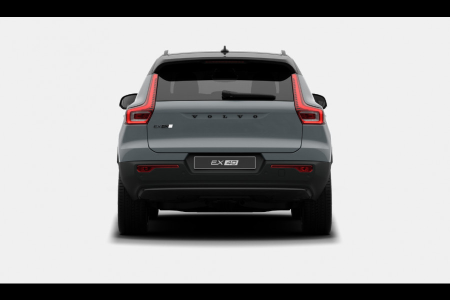 Volvo EX40 Single Motor Extended Range Plus Black Ed. 82 kWh Harman Kardon audio/ Adaptive cruise control/ Pilot assist/ Google Services/ Elektrisch verstelbare stoelen met geheugen/ Stuurverwarming/ Stoelverwarming voor en achter/ 20" Lichtmetalen velgen