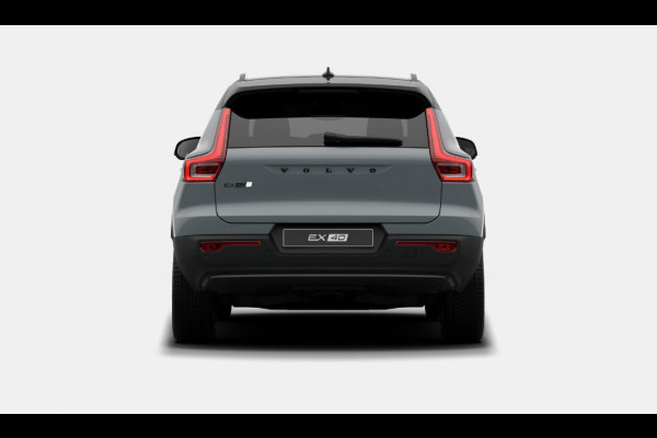 Volvo EX40 Single Motor Extended Range Plus Black Ed. 82 kWh Harman Kardon audio/ Adaptive cruise control/ Pilot assist/ Google Services/ Elektrisch verstelbare stoelen met geheugen/ Stuurverwarming/ Stoelverwarming voor en achter/ 20" Lichtmetalen velgen