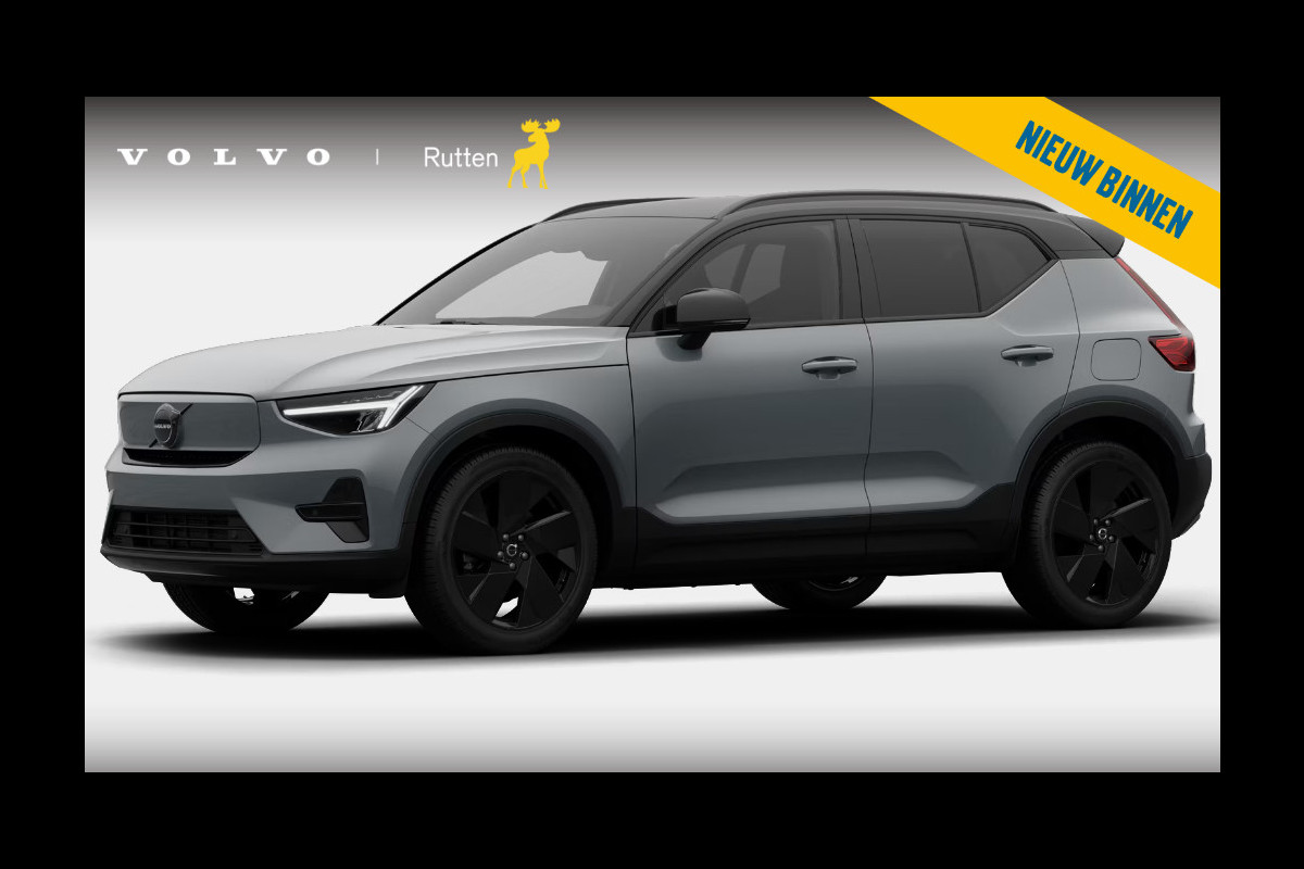 Volvo EX40 Single Motor Extended Range Plus Black Ed. 82 kWh Harman Kardon audio/ Adaptive cruise control/ Pilot assist/ Google Services/ Elektrisch verstelbare stoelen met geheugen/ Stuurverwarming/ Stoelverwarming voor en achter/ 20" Lichtmetalen velgen