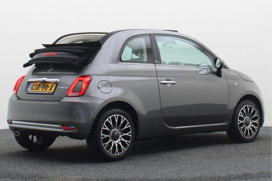 Fiat 500C 1.0 Hybrid Dolcevita Climate, Cruise, Apple Carplay, PDC, 16"