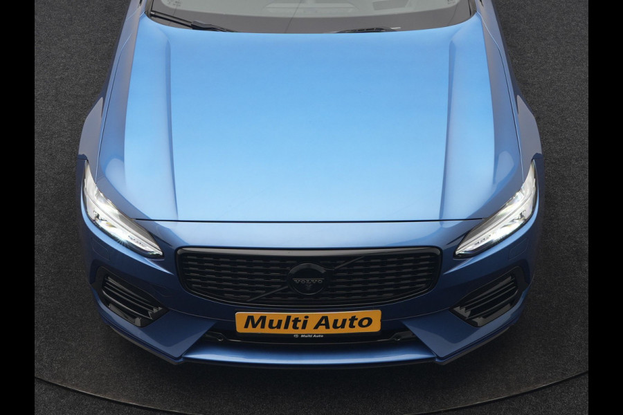 Volvo V90 T8 AWD Twin Engine R-Design Polestar Engineerd PHEV 407pk Dealer O.H. | Trekhaak Af Fabriek | Four C Luchtvering | Panodak | Head Up | Adaptive Cruise | Bowers & Wilkins | 360 Camera | Alcantara Sportstoelen Memory & Verwarmd | Stuur Verwarmd | Apple Carplay |  20"L.M | Plug In Hybrid |