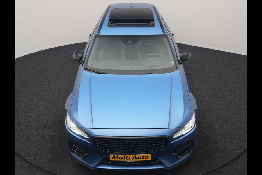 Volvo V90 T8 AWD Twin Engine R-Design Polestar Engineerd PHEV 407pk Dealer O.H. | Trekhaak Af Fabriek | Four C Luchtvering | Panodak | Head Up | Adaptive Cruise | Bowers & Wilkins | 360 Camera | Alcantara Sportstoelen Memory & Verwarmd | Stuur Verwarmd | Apple Carplay |  20"L.M | Plug In Hybrid |