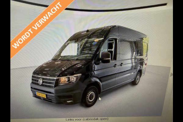 Volkswagen Crafter 35 2.0 TDI 140pk automaat L3H3 ( L2H2 ) Comfortline / euro 6 / bpm vrij / lease vanaf € 407 / vaste prijs rijklaar € 24.950 ex btw / dubbele schuifdeur / airco / cruise / camera !