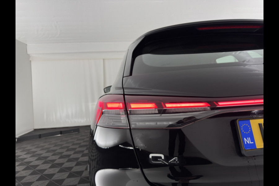 Audi Q4 e-tron 40 S edition 77 kWh (3-Fase-11kW) (INCL.BTW) *HEAT-PUMP | LEATHER-FABRIC | MATRIX-LED | ADAPTIVE-CRUISE | CAMERA | DIGI-COCKPIT | KEYLESS | AMBIENT-LIGHT | AUDI-SOUND | NAVI-FULLMAP | PRIVACY-GLASS | ECC | PDC | 20''ALU*