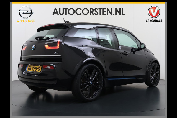 BMW i3 120Ah 42 kWh Warmtepomp Sportpakket Leer Navi Ecc Pdc Tel. Usb 20'LM CruiseControl Stoelverw. KeylessStart Isofix Led Aut.Verlichting Elek.Ramen Comfort pakket