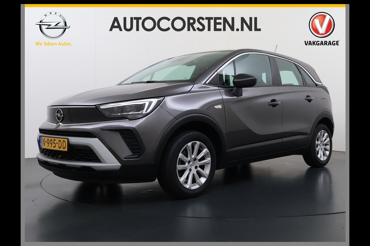 Opel Crossland 1.2T 111pk Camera Apple/Android CruiseControl Pdc Bordherk. Lane-dep. Led Aut.Verlichting Isofix Tel. Ecc Elek.Ramen/Spiegels 16''LM Nieuw Model! 1.2 Turbo Elegance NL-auto!