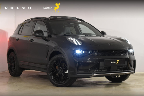 Lynk & Co 01 276PK Automaat More / Adaptive cruise control / Leren bekleding / Elektrisch verstelbare stoelen / Schuif- kanteldak / Stoel- en stuurverwarming / Parkeersensoren V+A / 360 Graden Camera / Elektrische achterklep / 20" lichtmetalen velgen