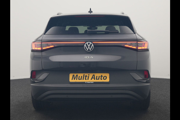 Volkswagen ID.4 Tech 77 kWh 204pk Dealer O.H. | Panodak | Adaptive Cruise | Head Up | 360 Camera | Warmtepomp | IQ Light | Alcantara Sportstoelen Memory & Massage | Stoelen & Stuur Verwarmd | Sfeerverlichting | Keyless | BLIS | 20"L.M |