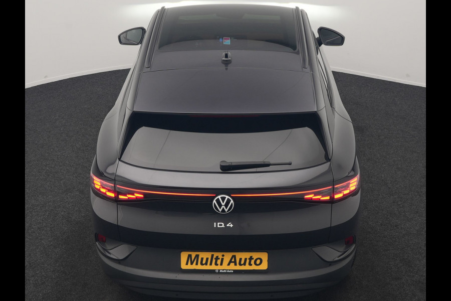 Volkswagen ID.4 Tech 77 kWh 204pk Dealer O.H. | Panodak | Adaptive Cruise | Head Up | 360 Camera | Warmtepomp | IQ Light | Alcantara Sportstoelen Memory & Massage | Stoelen & Stuur Verwarmd | Sfeerverlichting | Keyless | BLIS | 20"L.M |