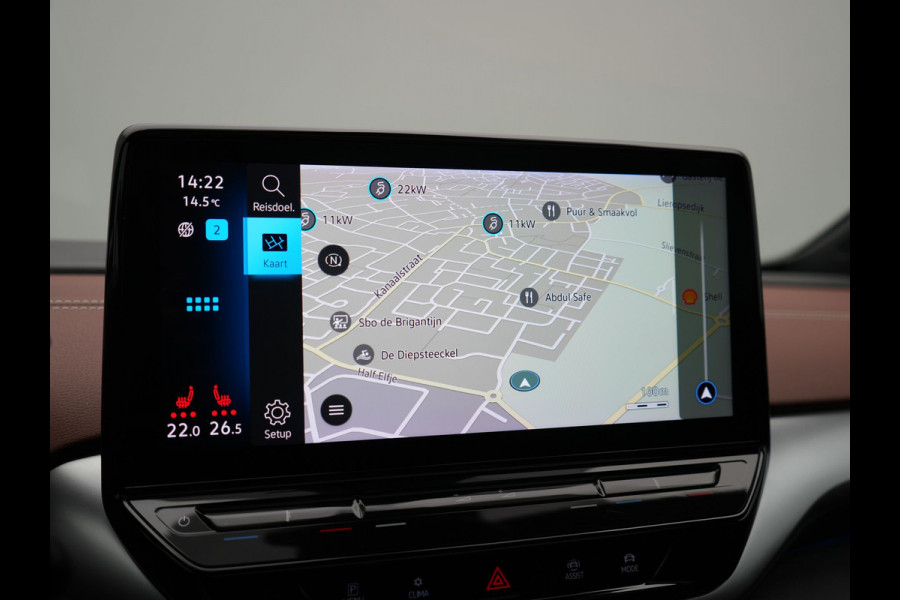 Volkswagen ID.4 Tech 77 kWh 204pk Dealer O.H. | Panodak | Adaptive Cruise | Head Up | 360 Camera | Warmtepomp | IQ Light | Alcantara Sportstoelen Memory & Massage | Stoelen & Stuur Verwarmd | Sfeerverlichting | Keyless | BLIS | 20"L.M |
