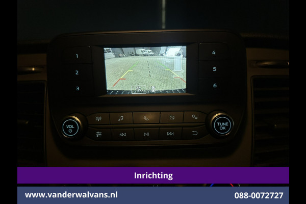 Ford Transit Custom 2.0 TDCI L1H1 Inrichting Euro6 Airco | Camera | LED | Cruisecontrol | Verwarmde voorruit Parkeersensoren, Bijrijdersbank