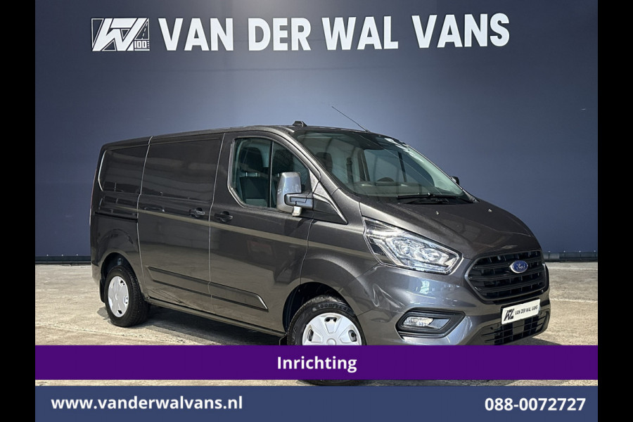Ford Transit Custom 2.0 TDCI L1H1 Inrichting Euro6 Airco | Camera | LED | Cruisecontrol | Verwarmde voorruit Parkeersensoren, Bijrijdersbank