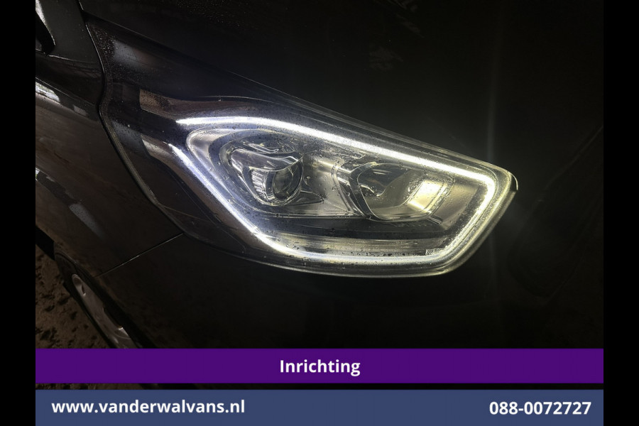 Ford Transit Custom 2.0 TDCI L1H1 Inrichting Euro6 Airco | Camera | LED | Cruisecontrol | Verwarmde voorruit Parkeersensoren, Bijrijdersbank