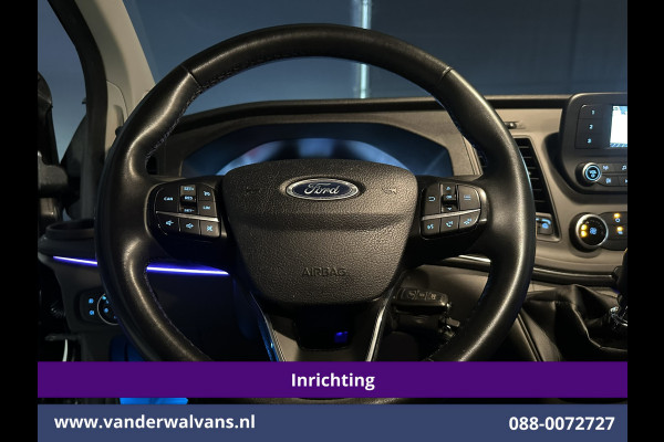 Ford Transit Custom 2.0 TDCI L1H1 Inrichting Euro6 Airco | Camera | LED | Cruisecontrol | Verwarmde voorruit Parkeersensoren, Bijrijdersbank
