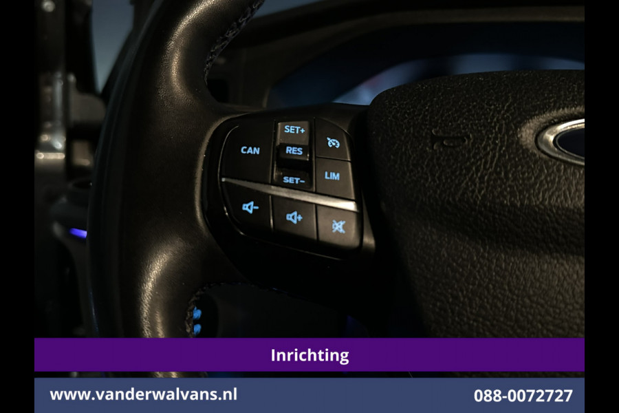 Ford Transit Custom 2.0 TDCI L1H1 Inrichting Euro6 Airco | Camera | LED | Cruisecontrol | Verwarmde voorruit Parkeersensoren, Bijrijdersbank