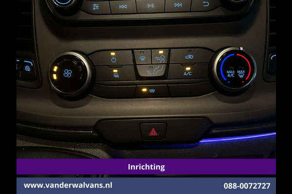 Ford Transit Custom 2.0 TDCI L1H1 Inrichting Euro6 Airco | Camera | LED | Cruisecontrol | Verwarmde voorruit Parkeersensoren, Bijrijdersbank