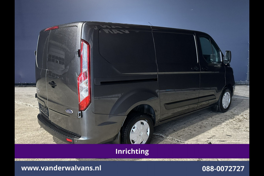 Ford Transit Custom 2.0 TDCI L1H1 Inrichting Euro6 Airco | Camera | LED | Cruisecontrol | Verwarmde voorruit Parkeersensoren, Bijrijdersbank
