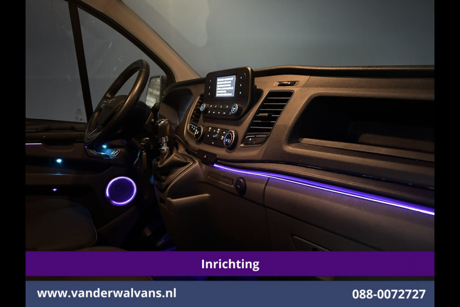 Ford Transit Custom 2.0 TDCI L1H1 Inrichting Euro6 Airco | Camera | LED | Cruisecontrol | Verwarmde voorruit Parkeersensoren, Bijrijdersbank