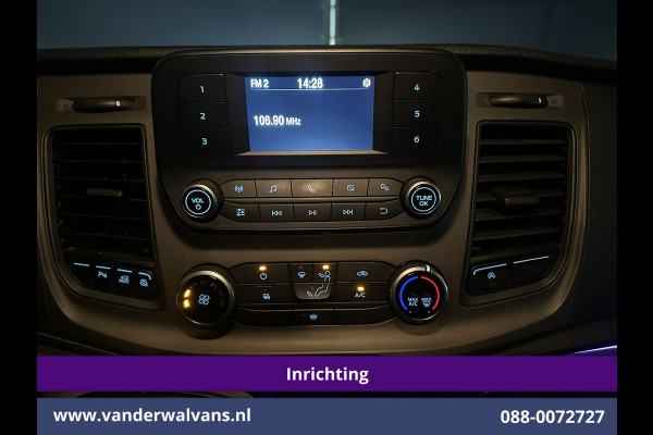 Ford Transit Custom 2.0 TDCI L1H1 Inrichting Euro6 Airco | Camera | LED | Cruisecontrol | Verwarmde voorruit Parkeersensoren, Bijrijdersbank