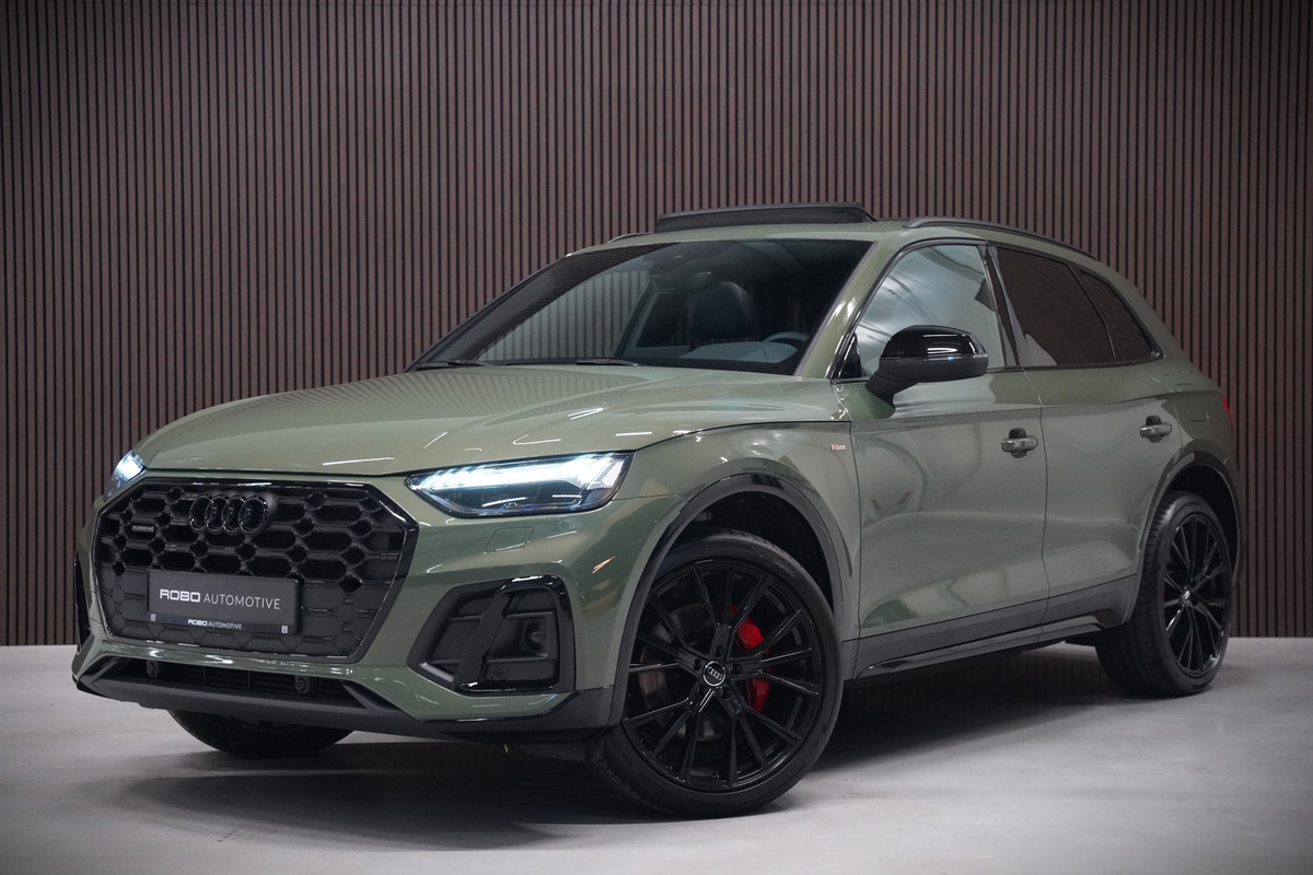 Audi Q5 50 TFSI e S edition Competition S-Line | Panoramadak | Stoelverwarming | Keyless | Matrix LED | Camera | Apple Carplay | Navigatie | Cruise Control | Ambiance Verlichting | SOH 100%