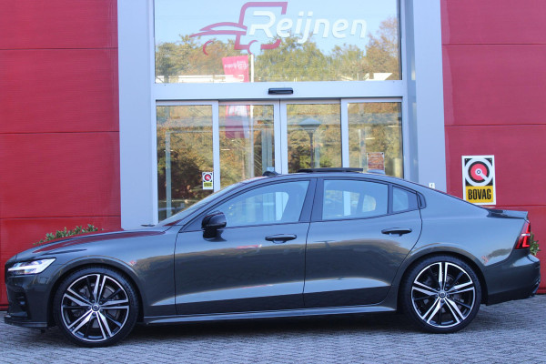 Volvo S60 2.0 B5 250PK AUTOMAAT R-DESIGN 20'' | PANORAMISCH SCHUIF/KANTELDAK | PREMIUM AUDIO BY HARMAN KARDON | 20" 5-TRIPPLE SPAAKS BLACK/DIAMAND CUT LICHTMETALEN VELGEN | BLINDSPOT INFOMATION SYSTEM (BLIS) | VERWARMDE VOORRUIT |VERWARMDE AQUABLADE RUITENWISSERBLADEN | PILOT ASSIST | APPLE CARPLAY / ANDROID AUTO | DODEHOEKDETECTIE |  ADAPTIEVE CRUISECONTROL | R-DESIGN BEKLEDING MET NAPPA LEDER I.C.M. OPEN GRID TEXTIEL | ELEKTRISCH VERSTELBARE CONTOUR STOELEN (SPORTSTOELEN) MET GEHEUGEN OP BEIDE VOORSTOELEN (POWERSEATS) |VERWARMDE VOORSTOELEN EN ACHTERBANK | VERWARMD STUURWIEL |