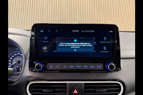 Hyundai Kona 1.6 GDI HEV Fashion Design NAVI CAM CRUISE CLIMATE CONTROL CARPLAY STOEL/STOELVERW.