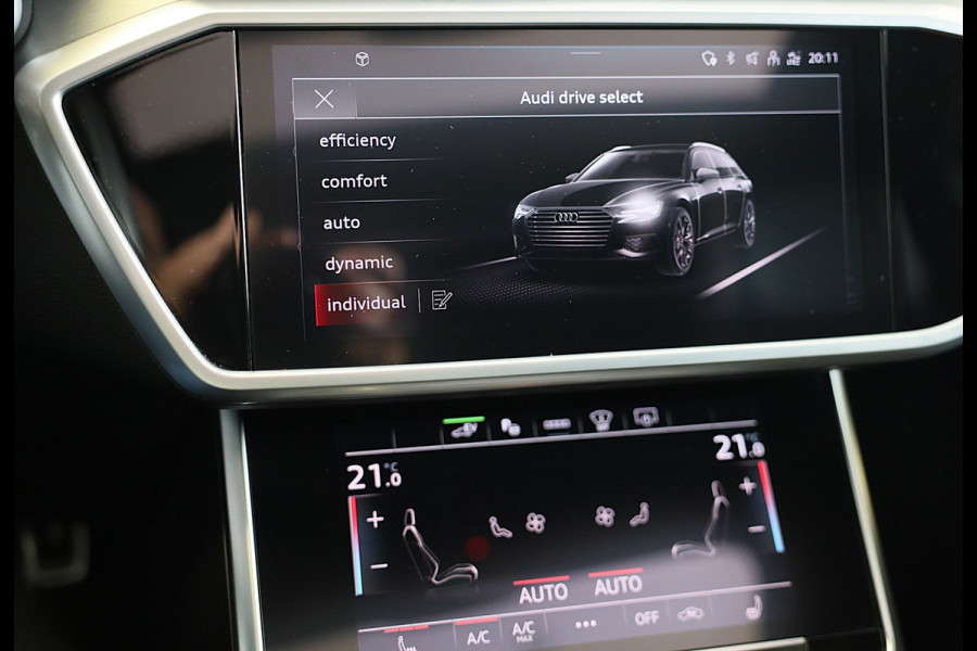 Audi A6 Avant 55 TFSI e Quattro RS6 Look / Head Up / B & O / Elek Stoelen / Memory / Acc / F1 / Lane Assist / Open Pano / 22 Inch