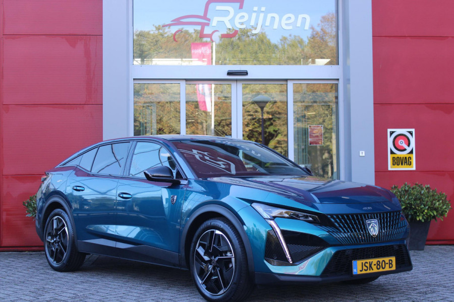 Peugeot 408 1.2 Hybrid 145PK AUTOMAAT GT | 360° CAMERA | ELEKTRISCH VERSTELBARE BESTUURDERSSTOEL MET GEHEUGEN EN VERSTELBARE ZITVERLENGER | STOEL VERWARMING | STUURVERWARMING | LEDER / ALCANTARA | DODEHOEK DETECTIE | KEYLESS ENTRY/START | ADAPTIVE CRUISE CONTROL | NAVIGATIE | DRAADLOZE APPLE CARPLAY/ANDROID AUTO | PARKEERSENSOREN VOOR + ACHTER | LED MATRIX KOPLAMPEN | 19" LICHTMETALEN VELGEN | ELEKTRISCH BEDIENBARE ACHTERKLEP | CLIMATE CONTROL | STUUR VERWARMING |