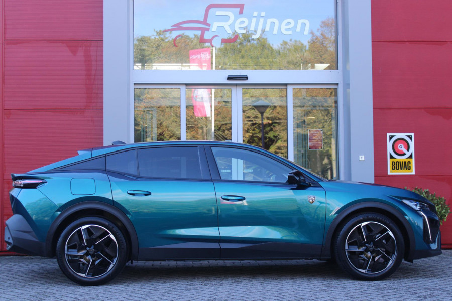 Peugeot 408 1.2 Hybrid 145PK AUTOMAAT GT | 360° CAMERA | ELEKTRISCH VERSTELBARE BESTUURDERSSTOEL MET GEHEUGEN EN VERSTELBARE ZITVERLENGER | STOEL VERWARMING | STUURVERWARMING | LEDER / ALCANTARA | DODEHOEK DETECTIE | KEYLESS ENTRY/START | ADAPTIVE CRUISE CONTROL | NAVIGATIE | DRAADLOZE APPLE CARPLAY/ANDROID AUTO | PARKEERSENSOREN VOOR + ACHTER | LED MATRIX KOPLAMPEN | 19" LICHTMETALEN VELGEN | ELEKTRISCH BEDIENBARE ACHTERKLEP | CLIMATE CONTROL | STUUR VERWARMING |