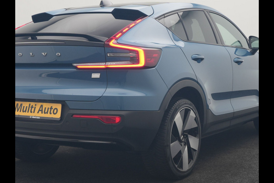 Volvo C40 Recharge Core 69 kWh 231pk Dealer O.H. | SOH 93,8% | Panodak | Camera | Google Assistent | Lederen Sportstoelen & Stuur Verwarmd | Apple Carplay | Cruise Control | Navigatie | DAB |