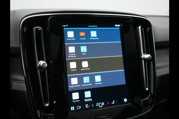 Volvo C40 Recharge Core 69 kWh 231pk Dealer O.H. | SOH 93,8% | Panodak | Camera | Google Assistent | Lederen Sportstoelen & Stuur Verwarmd | Apple Carplay | Cruise Control | Navigatie | DAB |