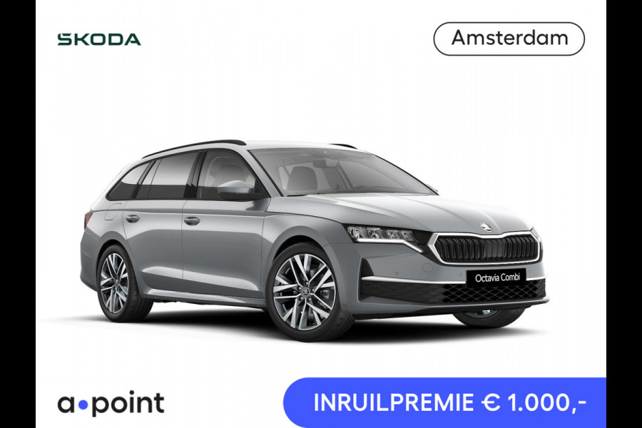 Škoda Octavia Combi Business Edition Plus m-HEV 1.5 TSI 150 pk 7 versn. DSG | Trekhaak, wegklapbaar | Winter pakket | Lichtmetalen velgen 18" Lerna Antraciet