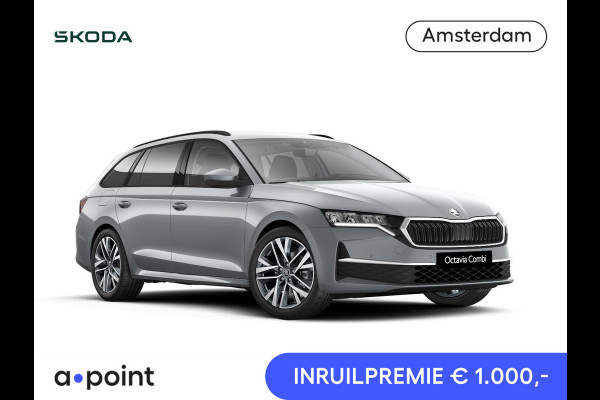 Škoda Octavia Combi Business Edition Plus m-HEV 1.5 TSI 150 pk 7 versn. DSG | Trekhaak, wegklapbaar | Winter pakket | Lichtmetalen velgen 18" Lerna Antraciet
