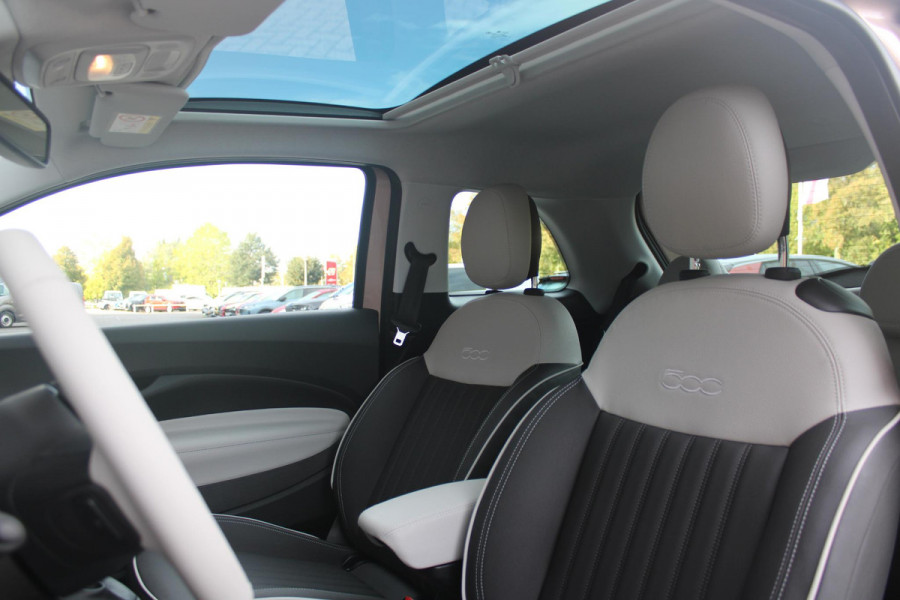Fiat 500 1.0 Hybrid La Prima | PANORAMADAK | DRAADLOZE APPLE CARPLAY/ANDROID AUTO | DRAADLOZE TELEFOONLADER | LEDER BEKLEDING | ACHTERUITRIJ CAMERA  | PARKEERSESOREN ACHTER | 17" LICHTMETALEN VELGEN DIAMOND CUT | ROSE GOLD | JBL PREMIUM AUDIO | DAB+ RADIO |  LED KOPLAMPEN "INFINITY" | CLIMATE CONTROL | REGEN/LICHT SENSOR | KEYLESS START |  | CRUISE CONTROL |